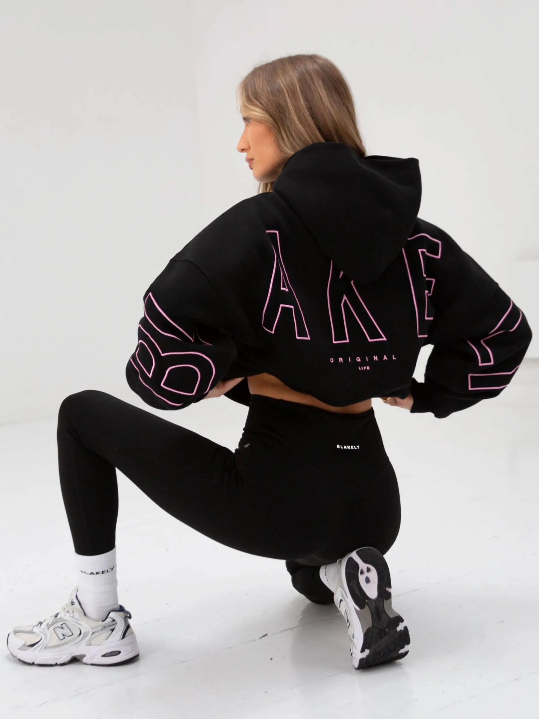 Leisure Apparel Embroidered Isabel Oversized Hoodie - Ultra Pink