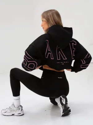 Leisure Apparel Embroidered Isabel Oversized Hoodie - Ultra Pink