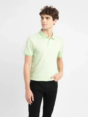 Trendy Colors Men's Geometric Slim Fit Polo T-shirt