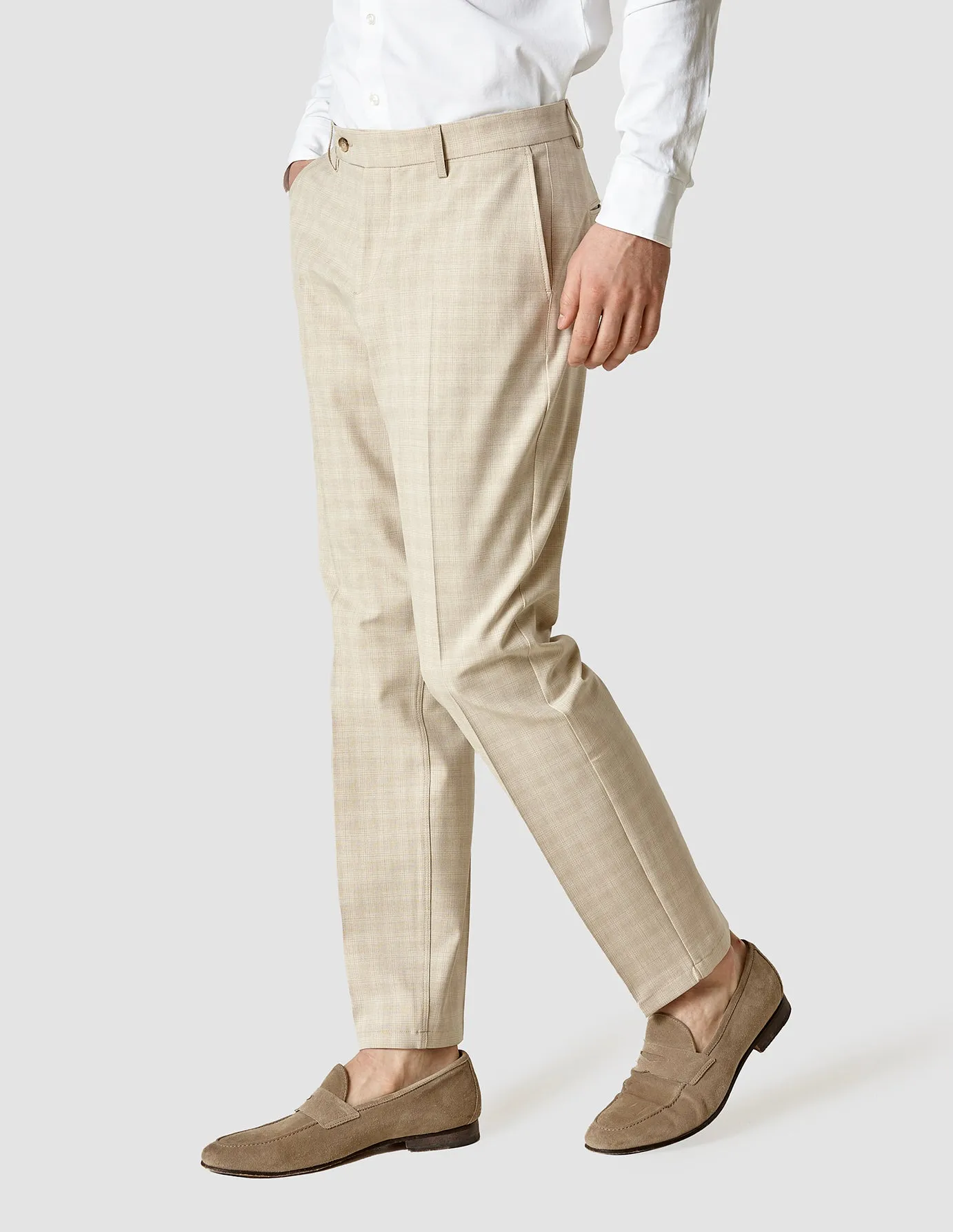 Essential Suit Pants Slim Warm Sand Comfortable fit