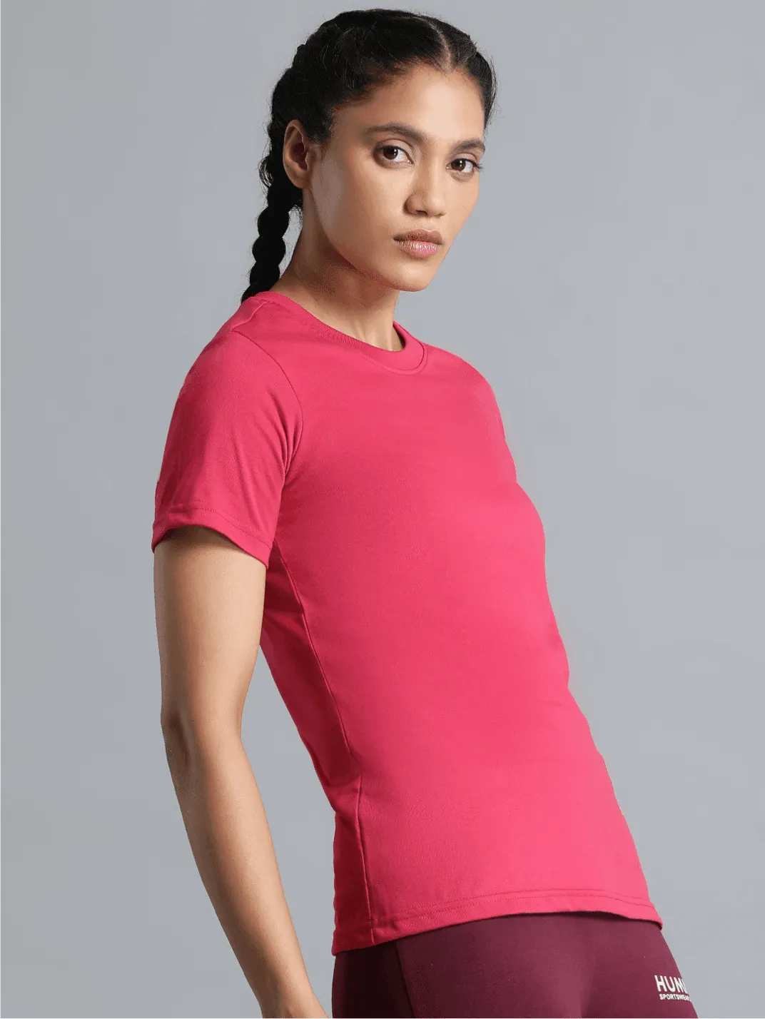 Tany Cotton Poly T-Shirt ReinforcedNeckline Timeless and Chic