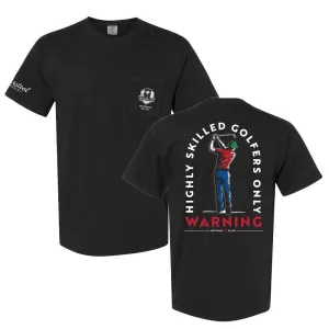 Barstool Golf x Ryder Cup Highly Skilled Golfers Pocket Tee Pre Shrunk Fabric RibbedNeckBanding