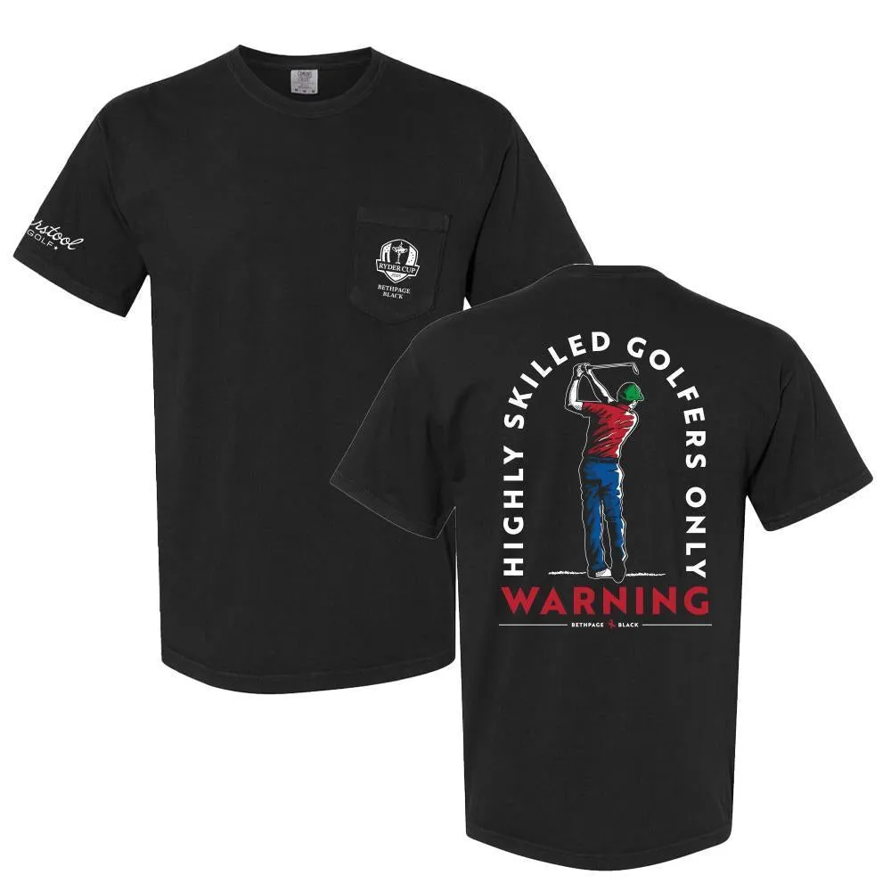 Barstool Golf x Ryder Cup Highly Skilled Golfers Pocket Tee Relaxed and Comfy Timeless Comfort Wear