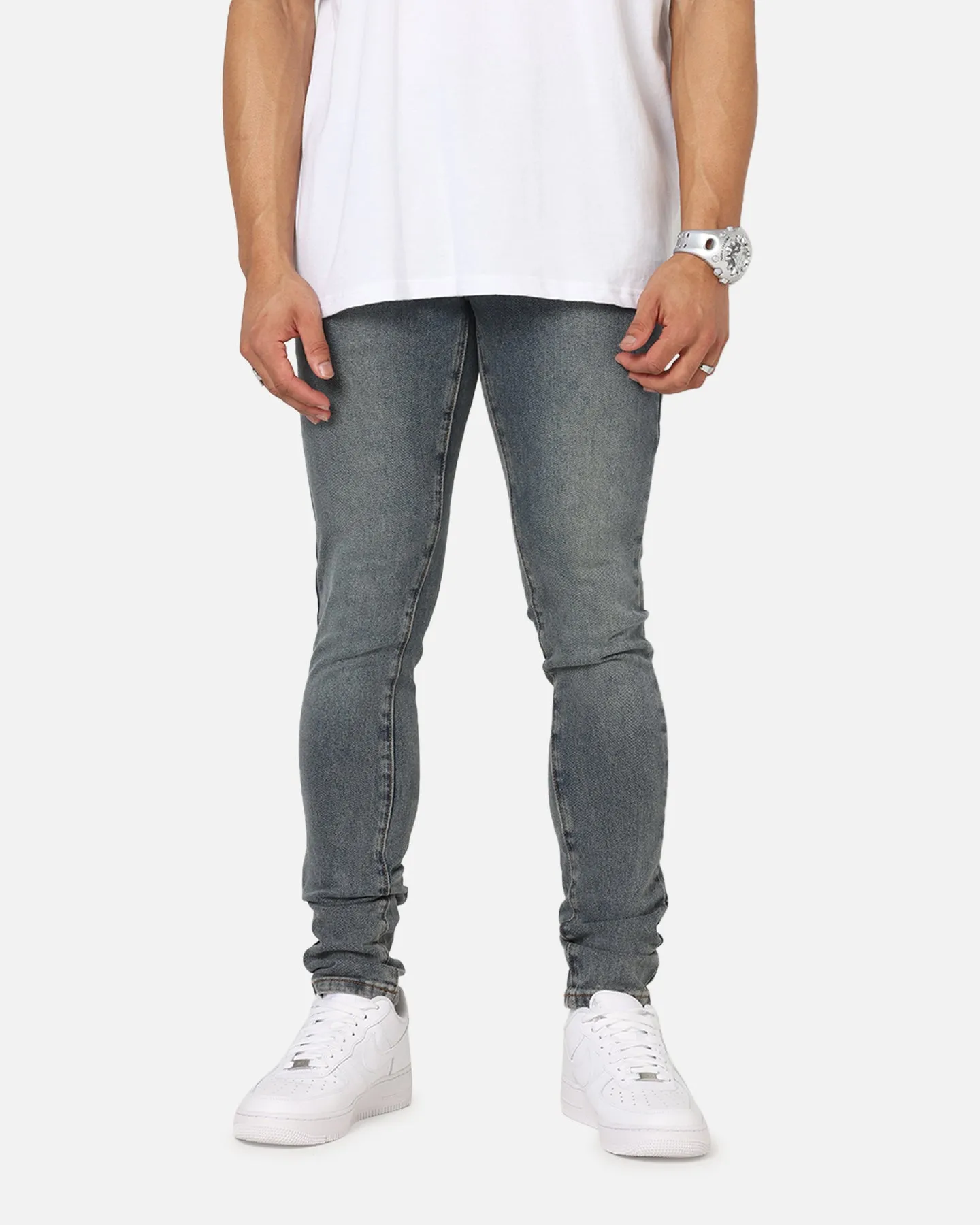 Saint Morta Dynasty Jeans Dirty Denim Style Basic Office Wear Couple Look Work Ready