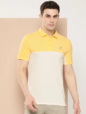 Breathable Airflow Channels Routine Color-Blocked Polo T-Shirt