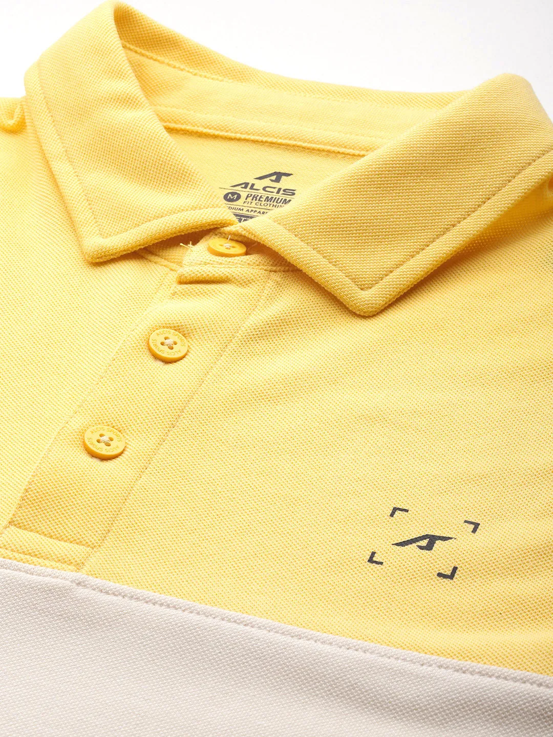 AllPurpose Knitting FadeResistant Dye Routine Color-Blocked Polo T-Shirt