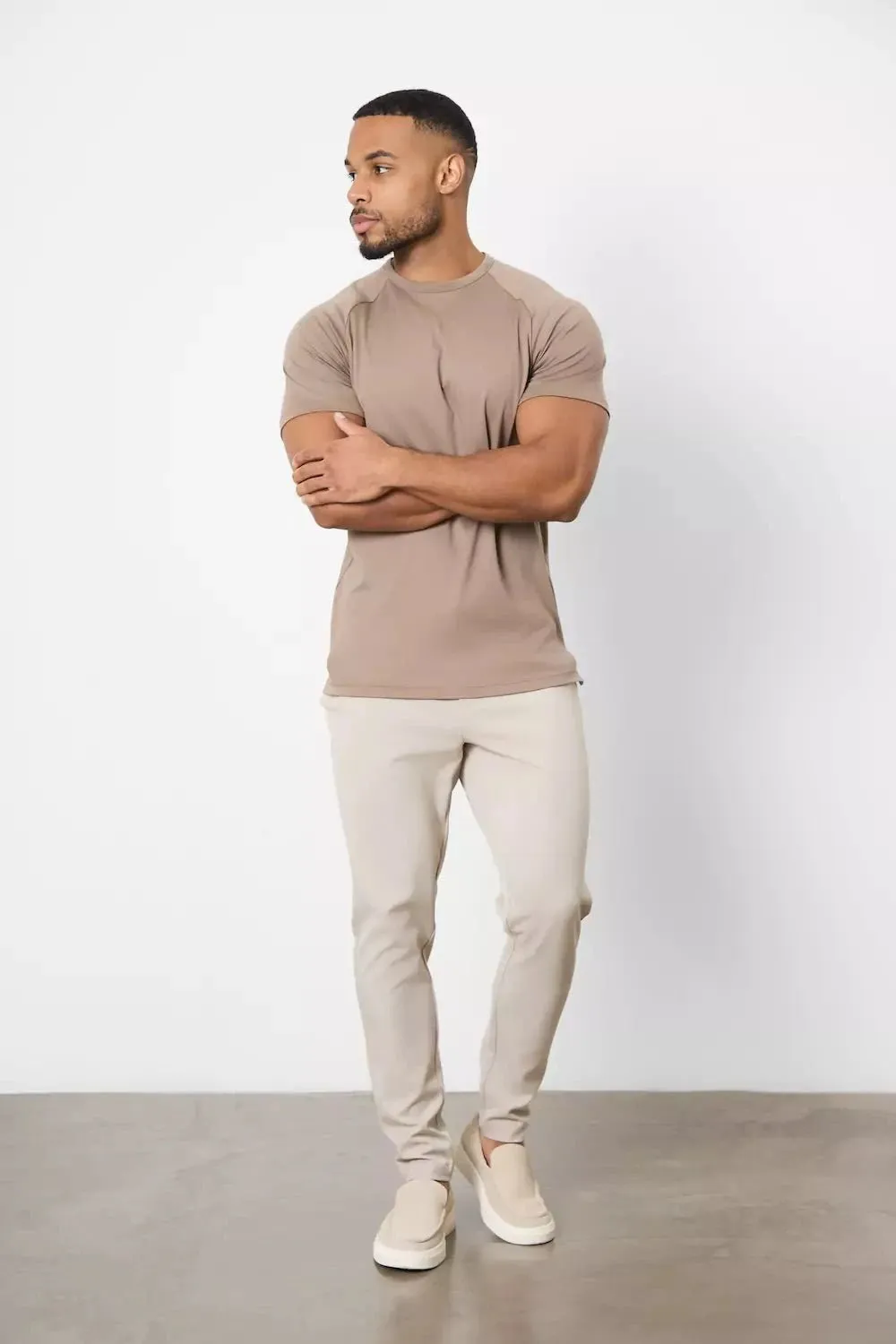 Comfortable Piece Sun Protection Mercerised Cotton T-Shirt in Mocha