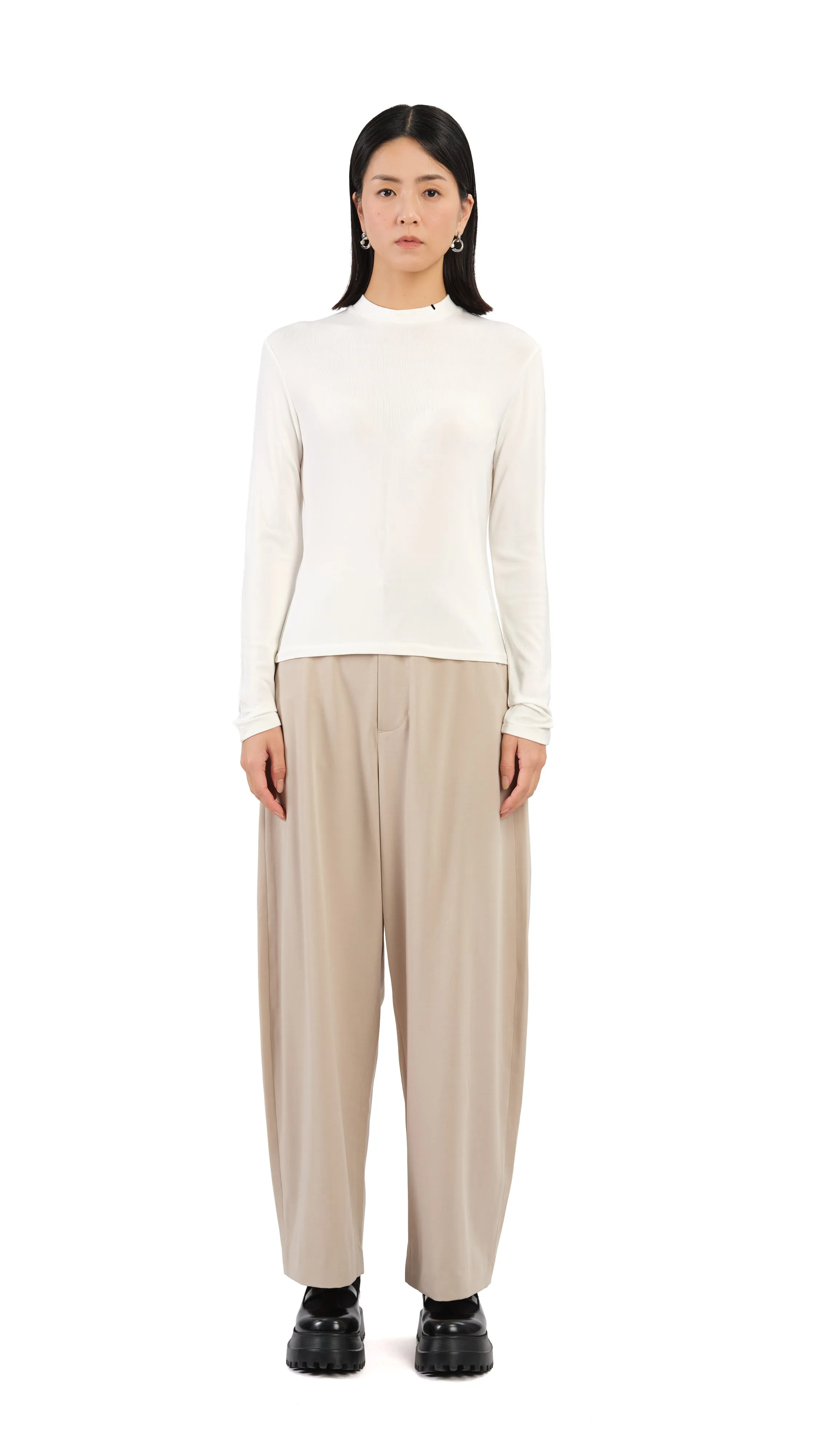 Balloon Shape Tailor Pants StretchableFabric All Day