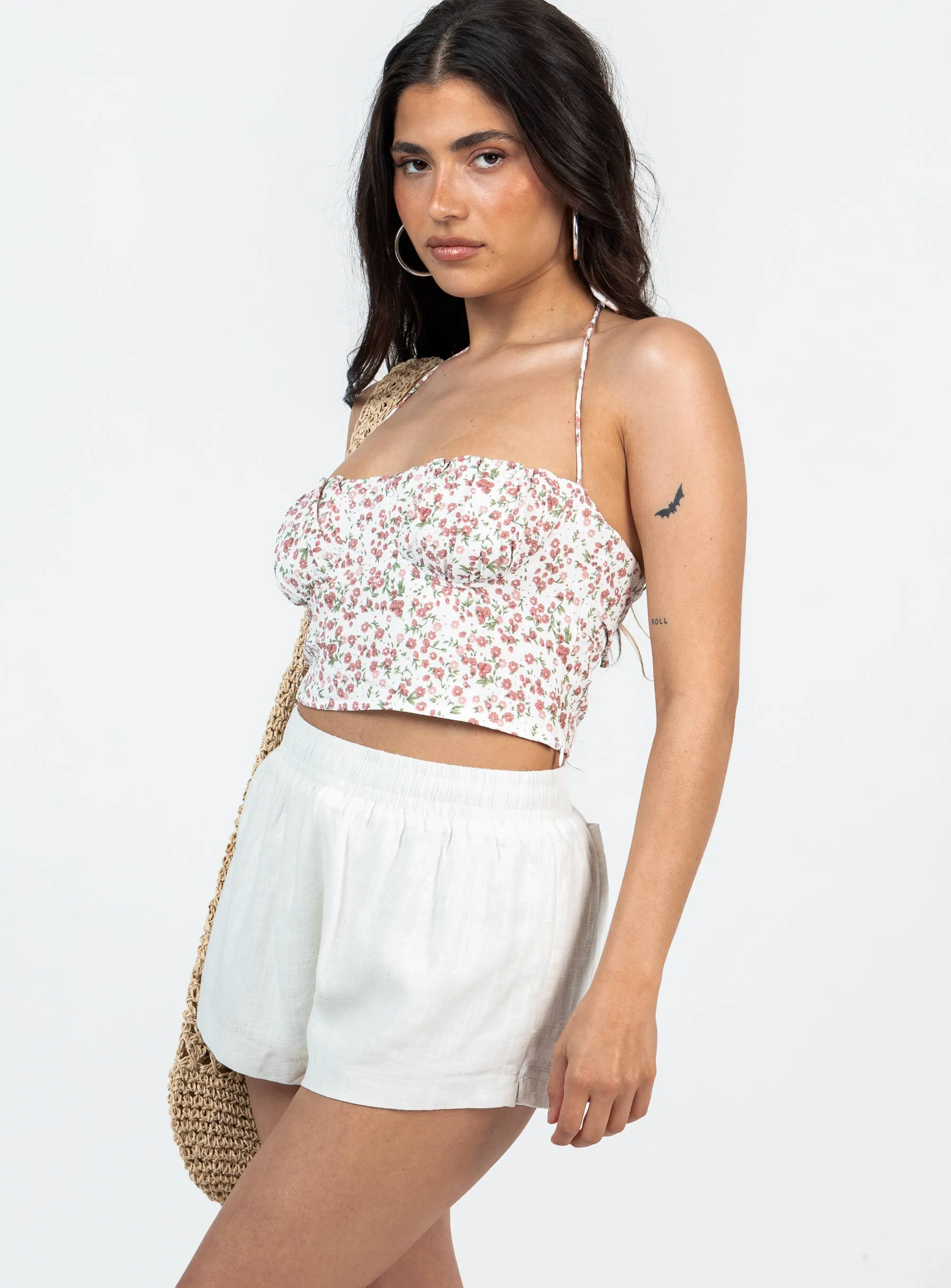 Beach House Shorts Off White Petite Trend Glow Spirit Core