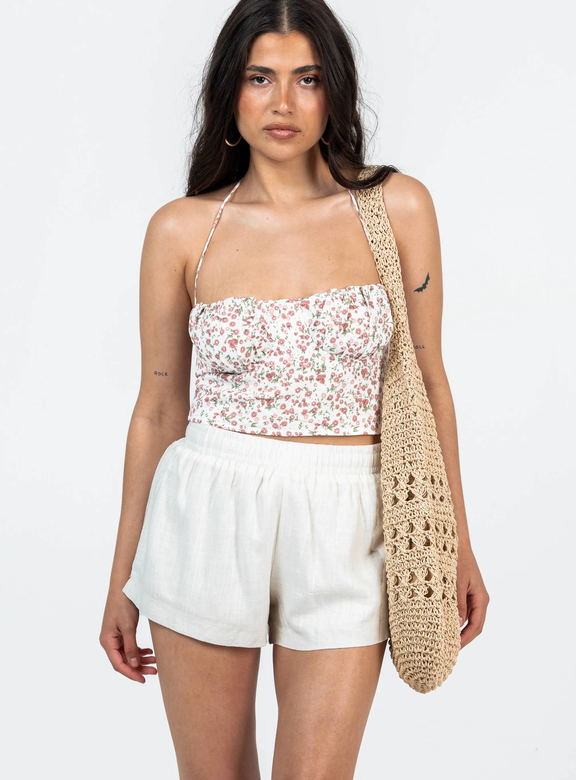 Beach House Shorts Off White Petite Zero Waste