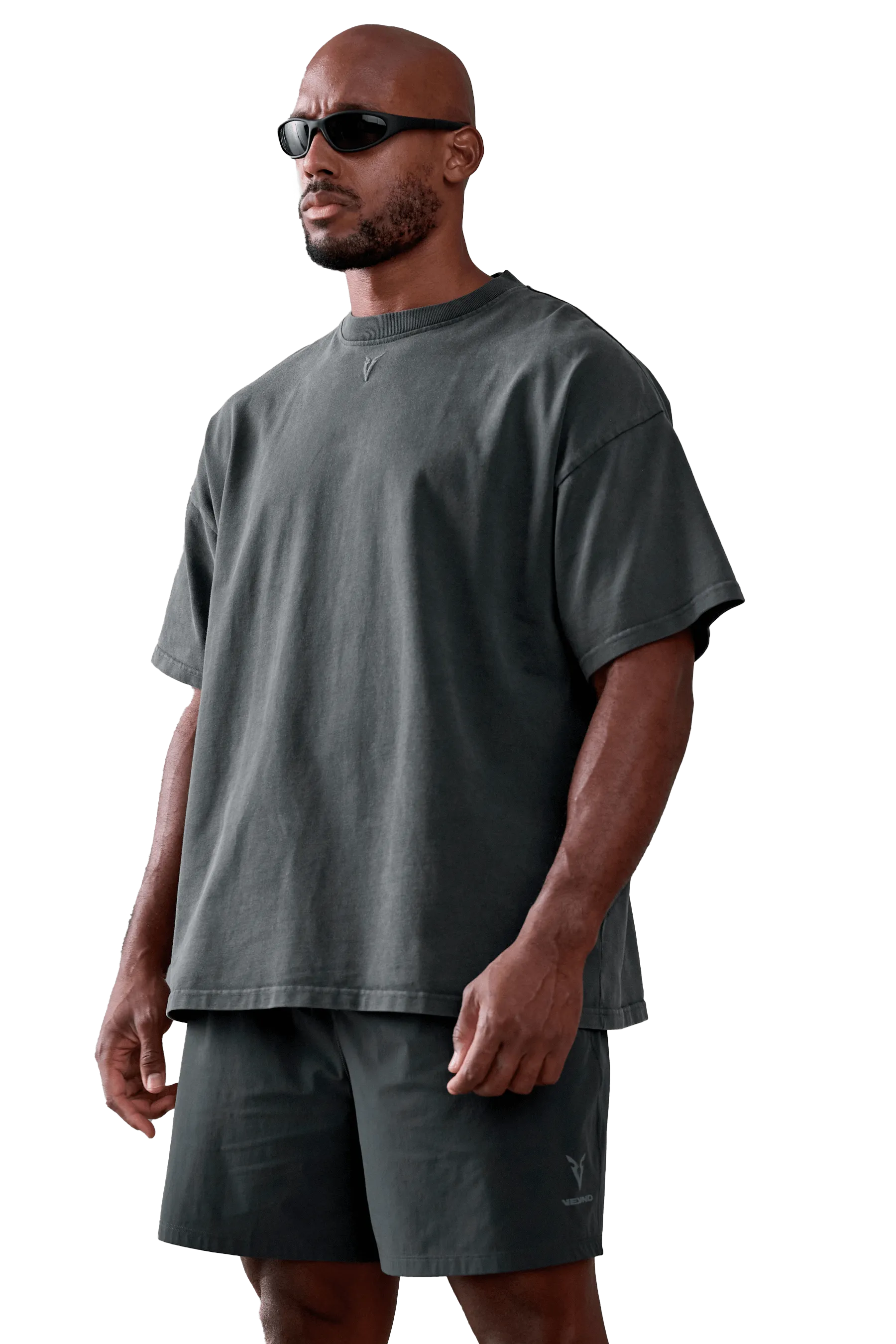 All-day Comfort BOXY T-SHIRT - Gray Vintage Moderate Coverage Cut