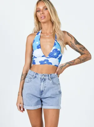 ThermalRegulation AntiPilling Fabric Fern Cuffed Denim Shorts