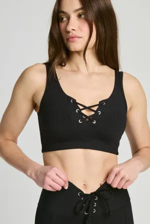 Ribbed Football Bra Durable Closure Compression Zone Technology