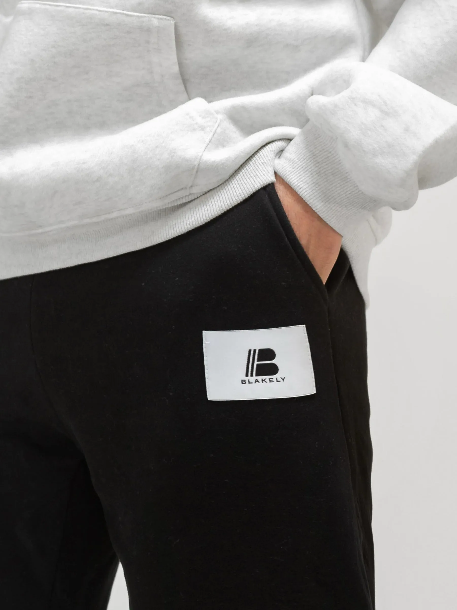 Casual Comfort Fit Apex Label Sweatpants - Black