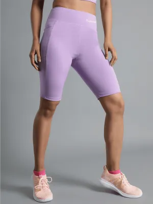 Travel Essential Classic Fit Scarlet Polyester Cycling Short Appropriate for Gym