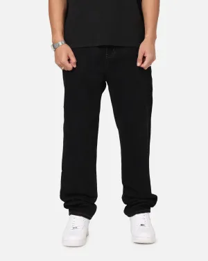 S Double Denim Standard Jeans Black Rinse Everyday Eco Friendly Earthy