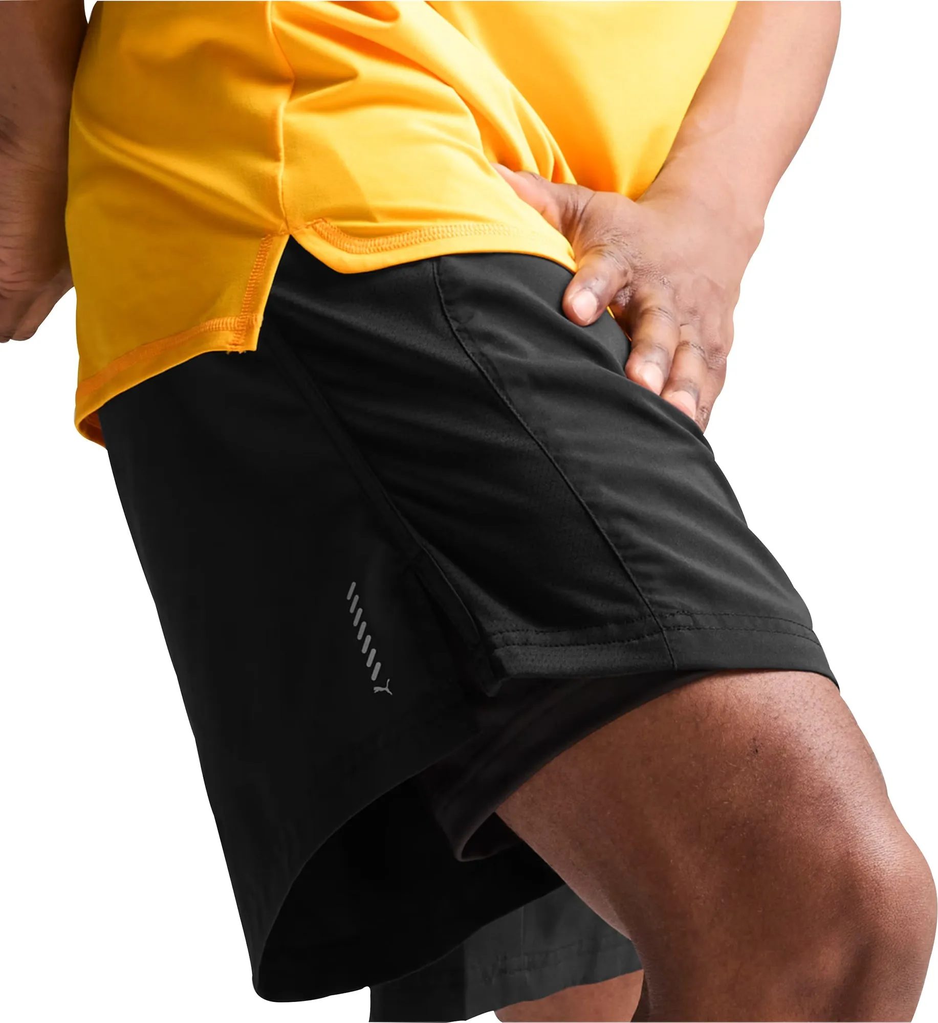 Puma Run Favourite Velocity 2 In 1 Mens Running Shorts - Black High-waisted