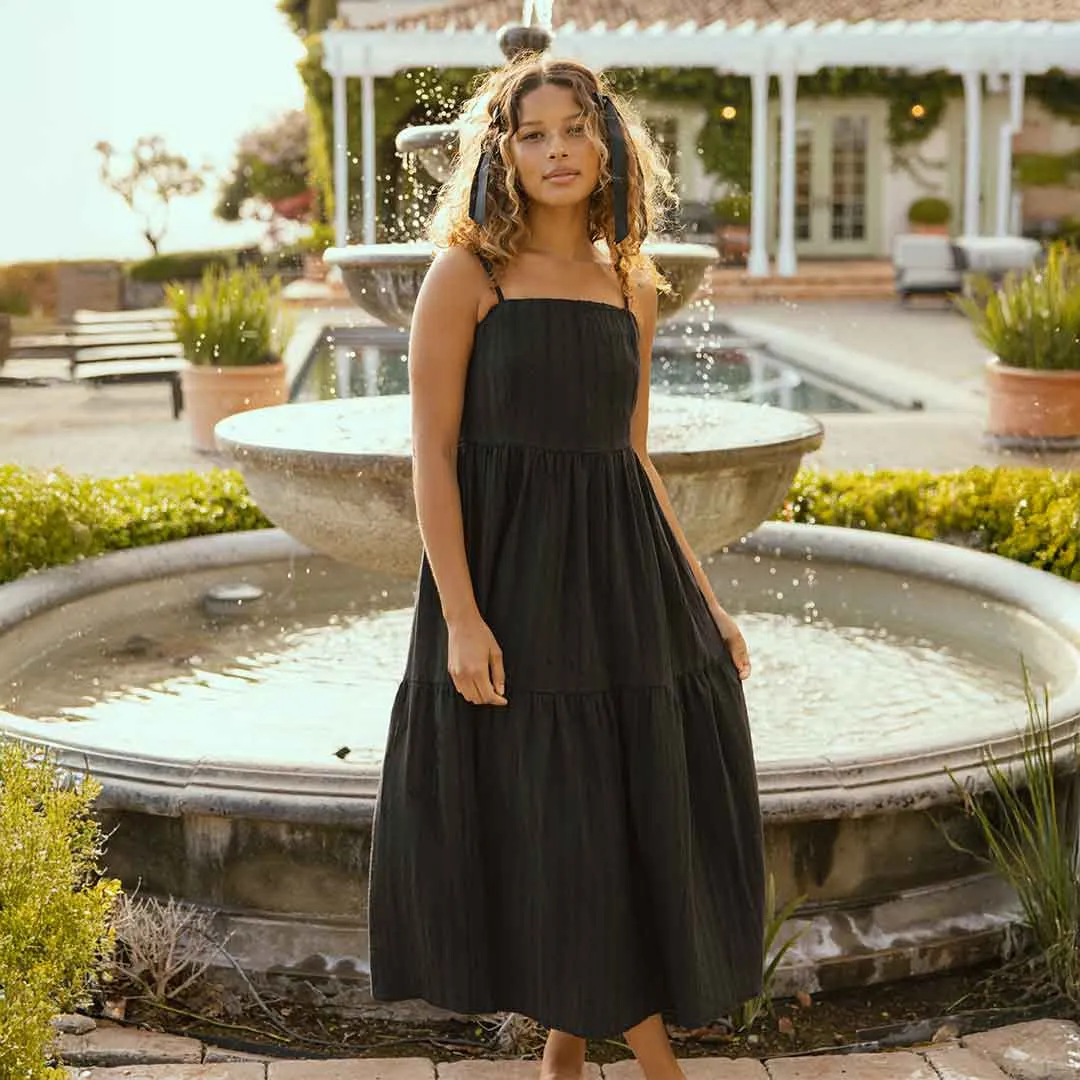 Cabo Midi Dress, Black MoistureControl Lining