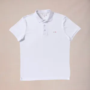 Breathable Cotton Blend Subtle ToneOnTone Stitching Retro IV Polo