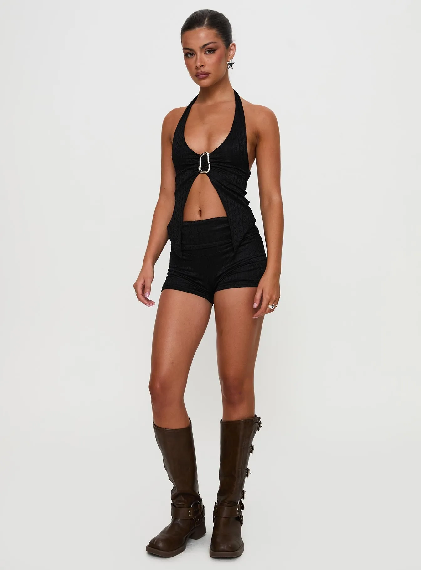 Moderna Lace Shorts Black Sharp Edge Craft Edge