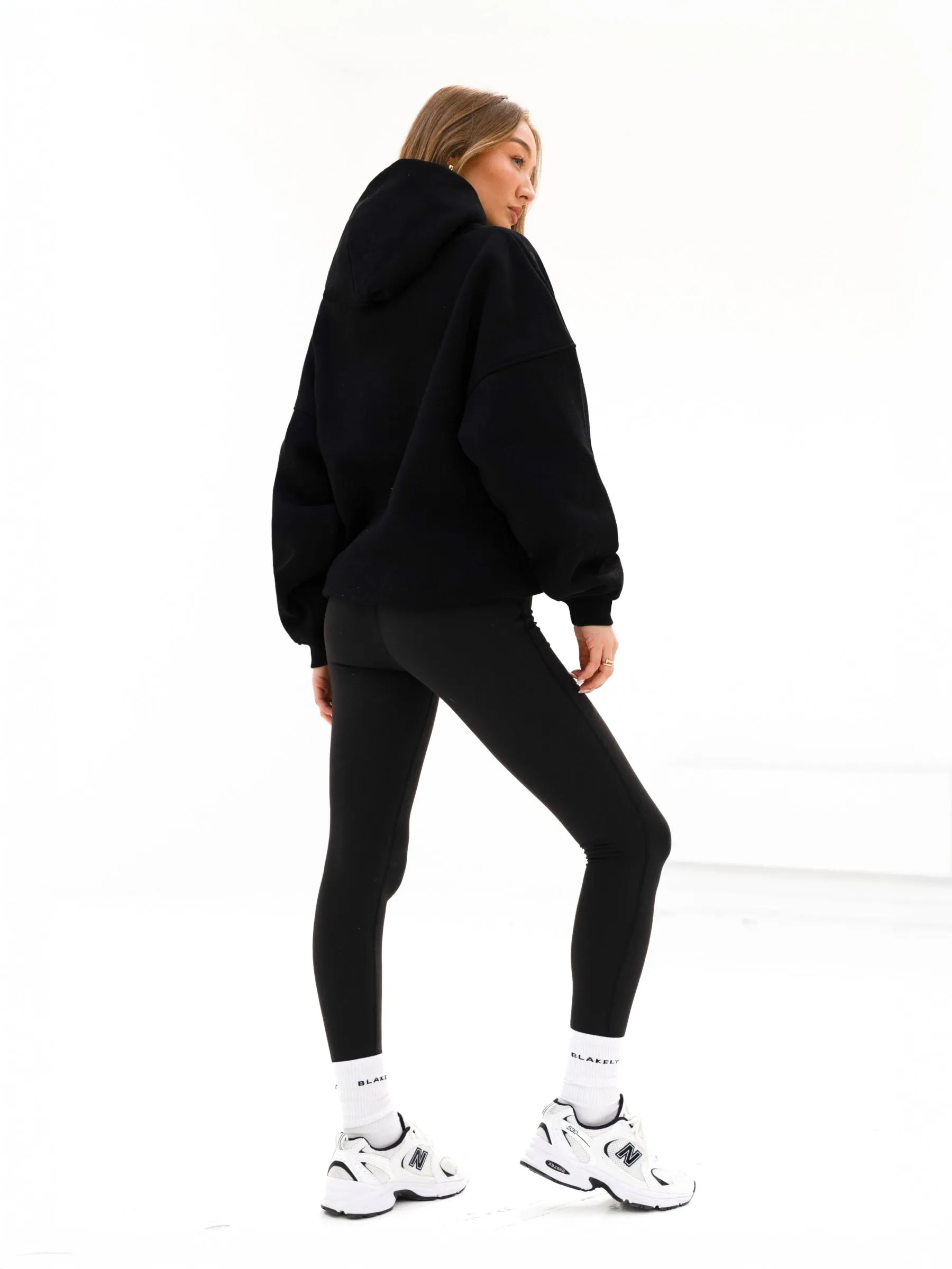 Madison Oversized Hoodie - Black Gift worthy Reinforced Seams