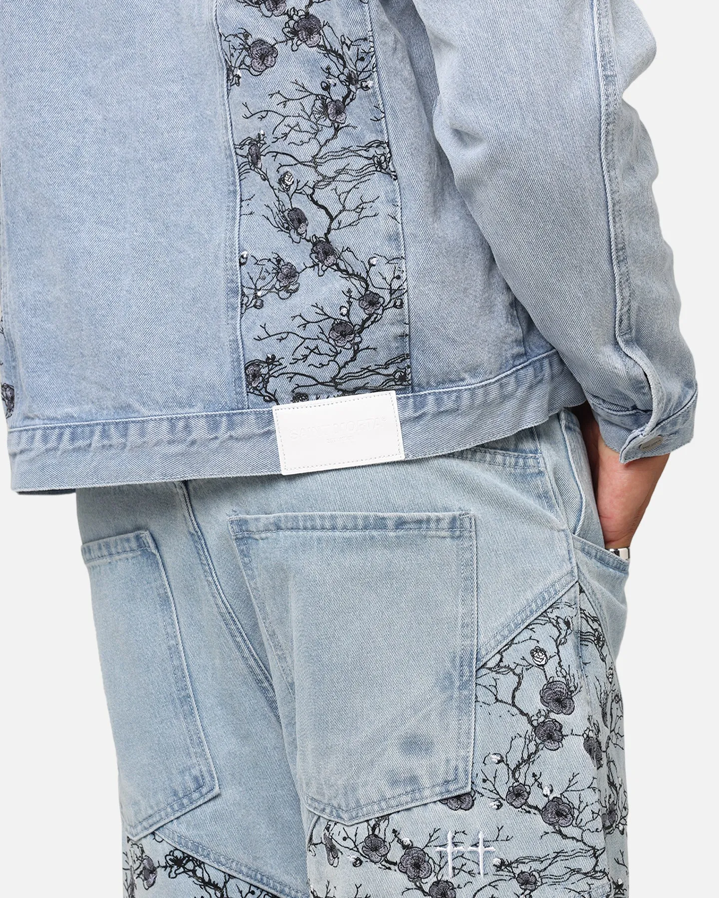 Casual Friday Versatile Adjustable Belt Loops Saint Morta Amplus Poison Ivy Panel Jeans Mid Blue