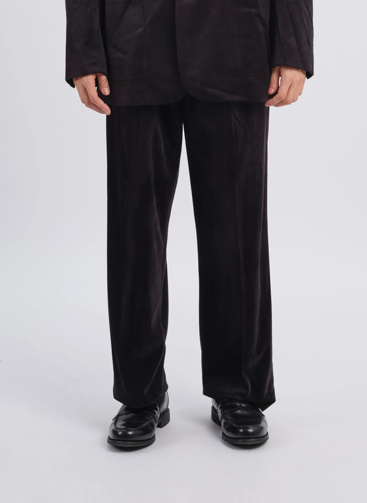 Micro Polyester Velour Twill Suit Pants ZeroIrritationLabels