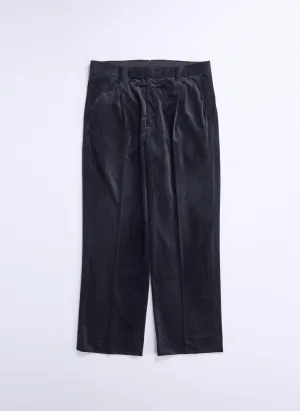Micro Polyester Velour Twill Suit Pants NonIrritating Seams Opaque Core
