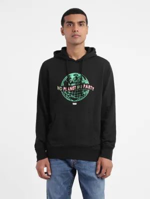 All Season Versatility crew neck Men's Graphic Print Hooded Sweatshirt