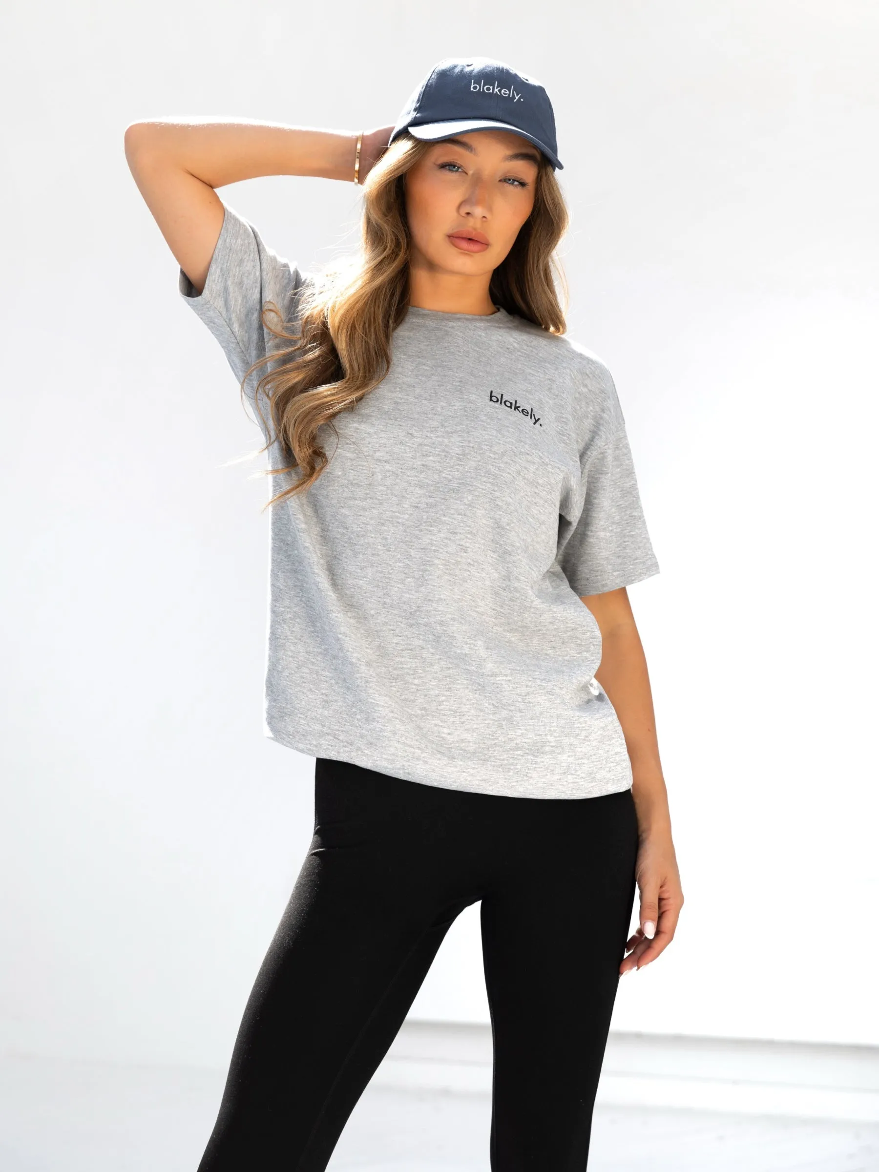 Essential Clothing Weekend Trend Sami Oversized T-Shirt - Marl Grey
