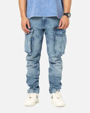 G-Star Rovic Zip 3D Tapered Denim Jeans Faded Blue Base Comfort