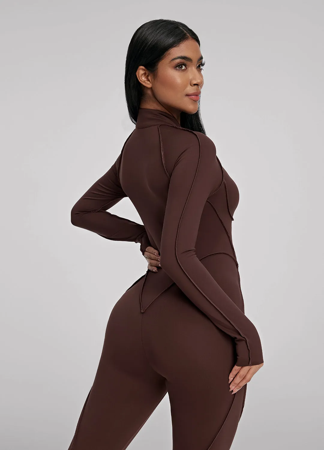 Closed-Back Catsuit Simple Chic