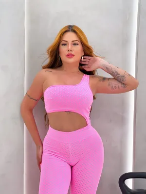Pink Polka Dot Bodysuit Sharp Neutral Picnic Unisex