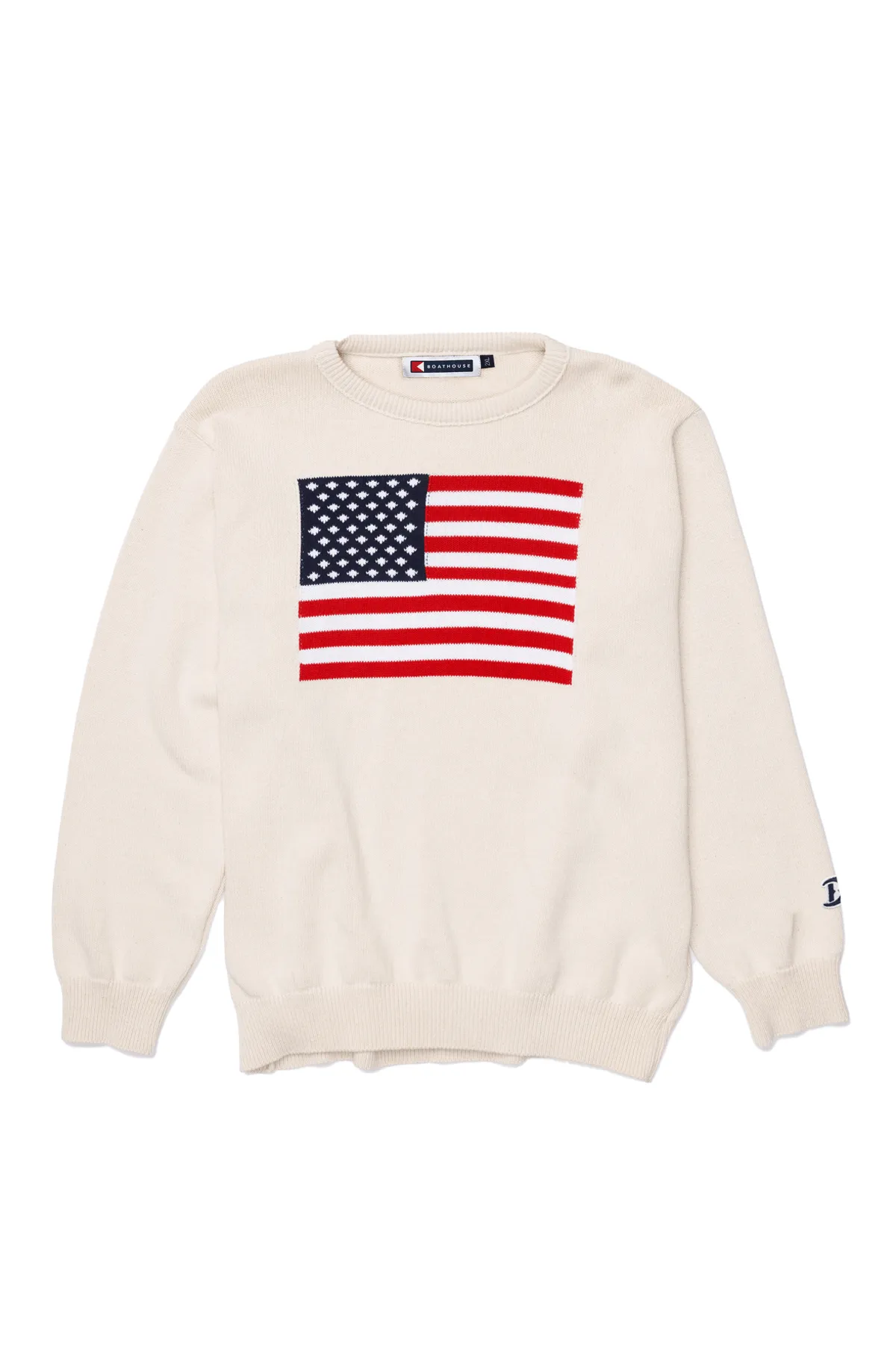 Unisex American Flag Knit Crew Home Office Beaver like