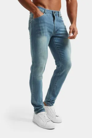 Timeless Feel Plain Favorite Athletic Fit Jeans in Light Blue