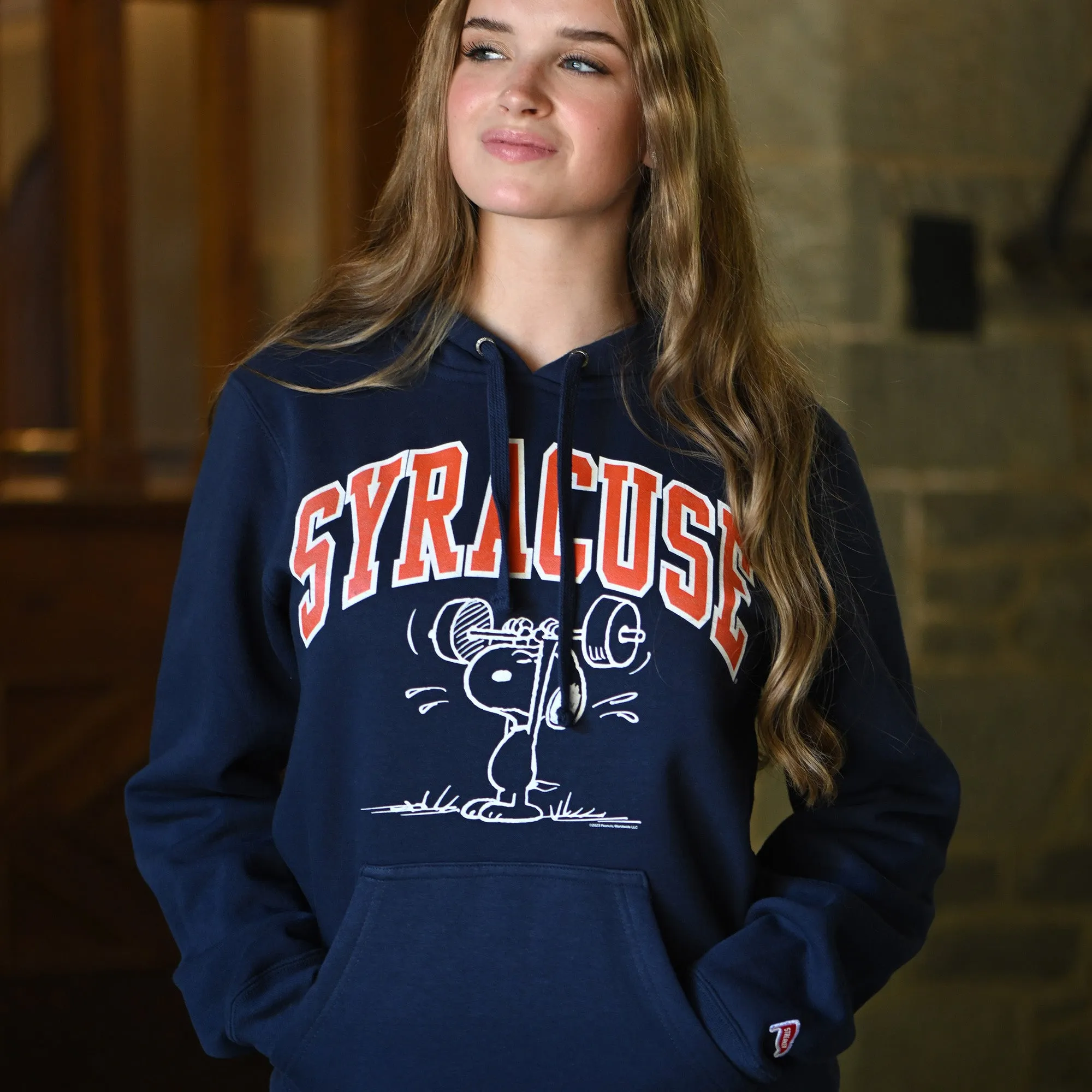 Fringe details Peanuts x Syracuse Athletics Hoodie