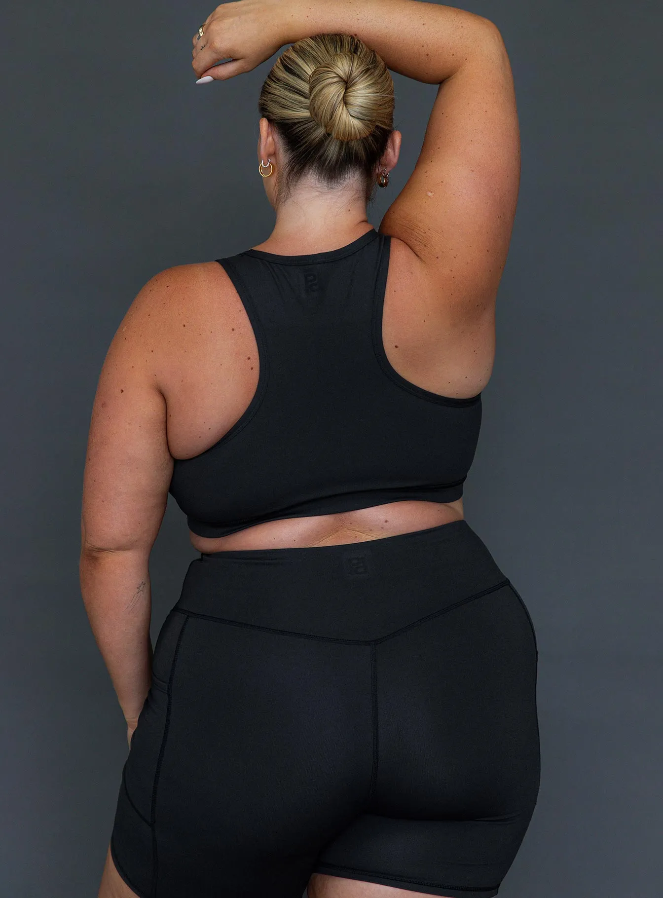 City Beat Conquer Activewear Shorts Black Curve