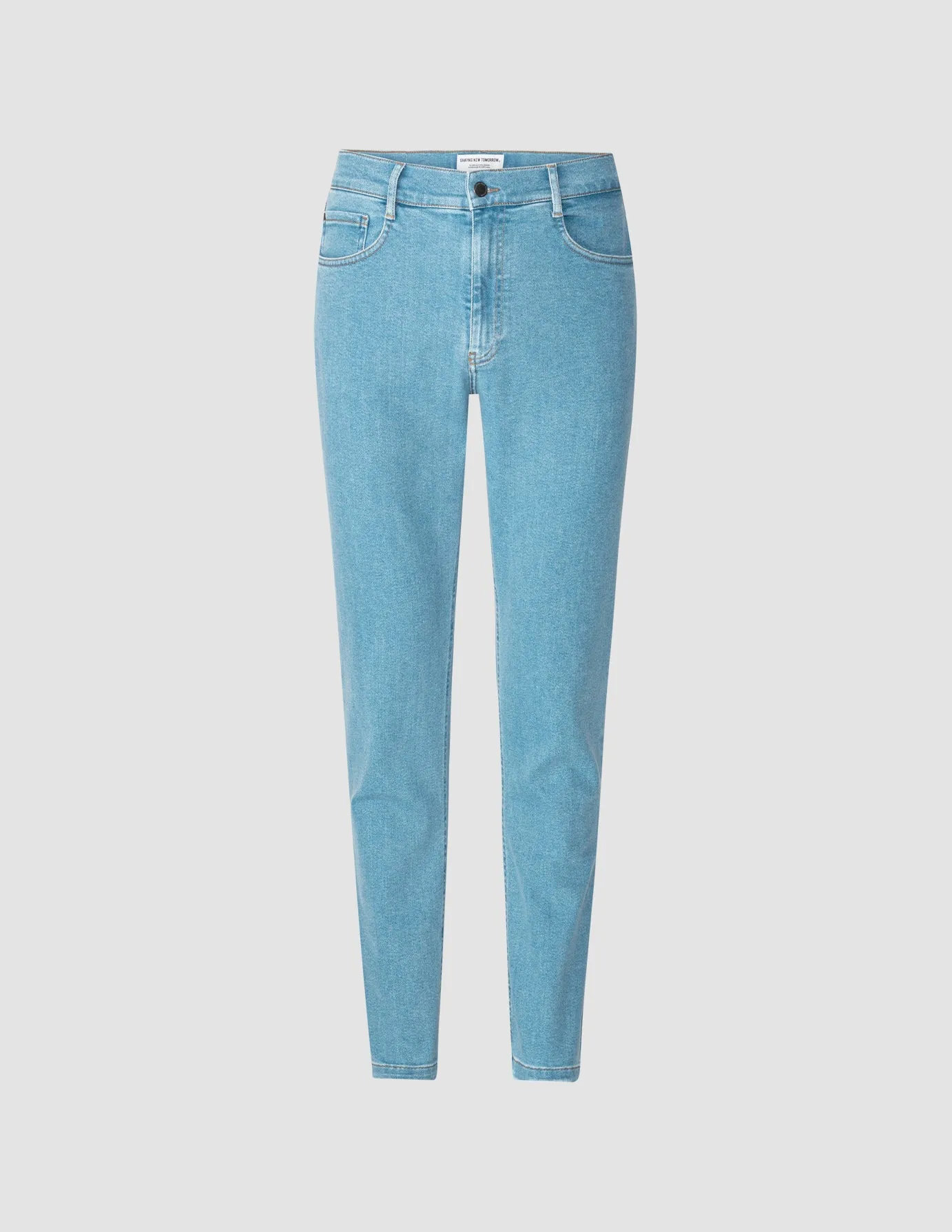 Stylish Adult Fashion Style Focus Classic Jeans Slim Bright Blue
