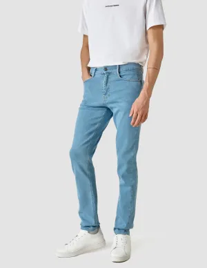Party Look Sunny Vibes Couple Look Neat And Easy Classic Jeans Slim Bright Blue