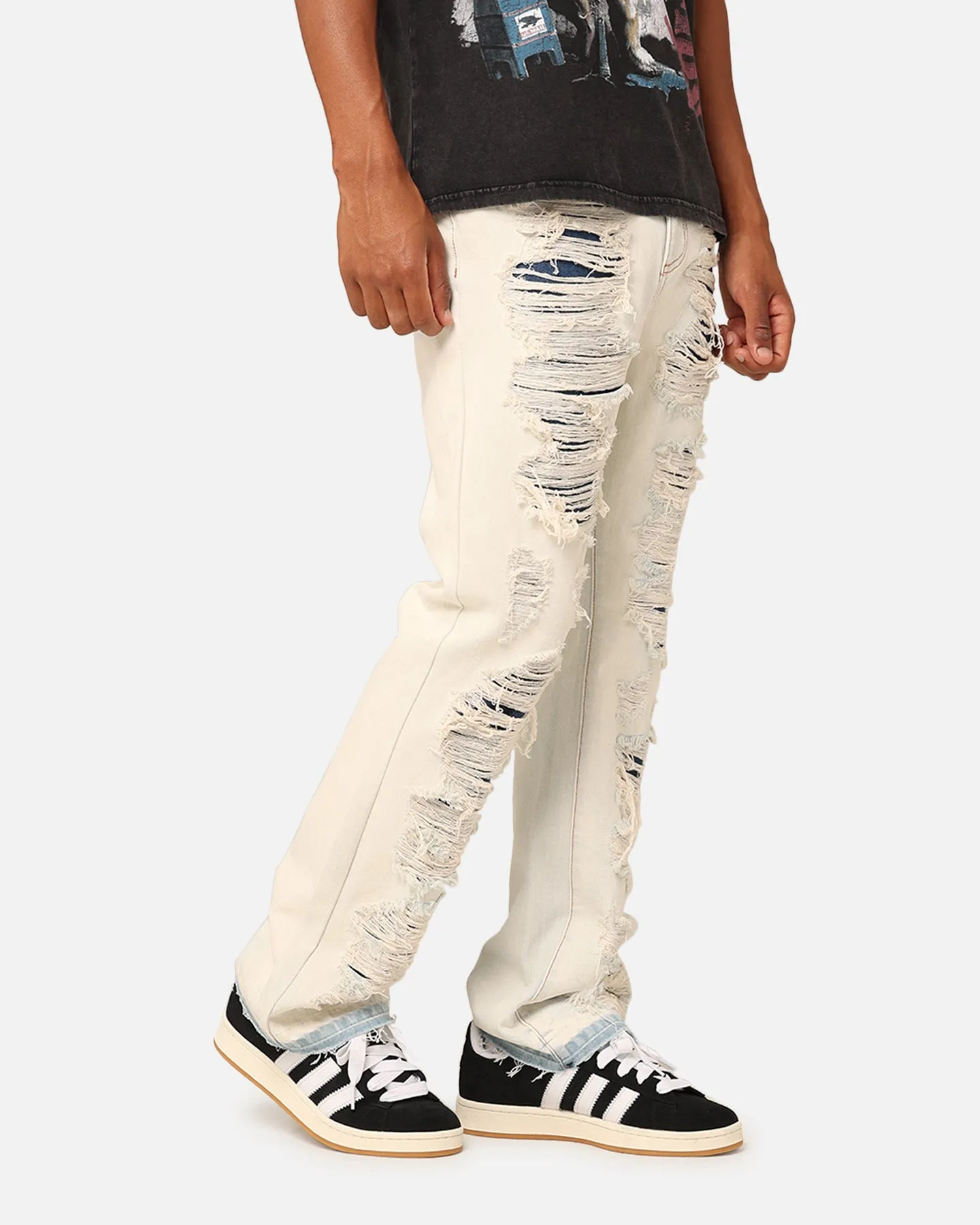 Simple Wear Daily Wear Summer Vibes Music Event XXIII Elliot Distressed Jeans Light Blue Acid