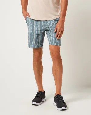 Static Free Finish Tech Chino Print Short 8In