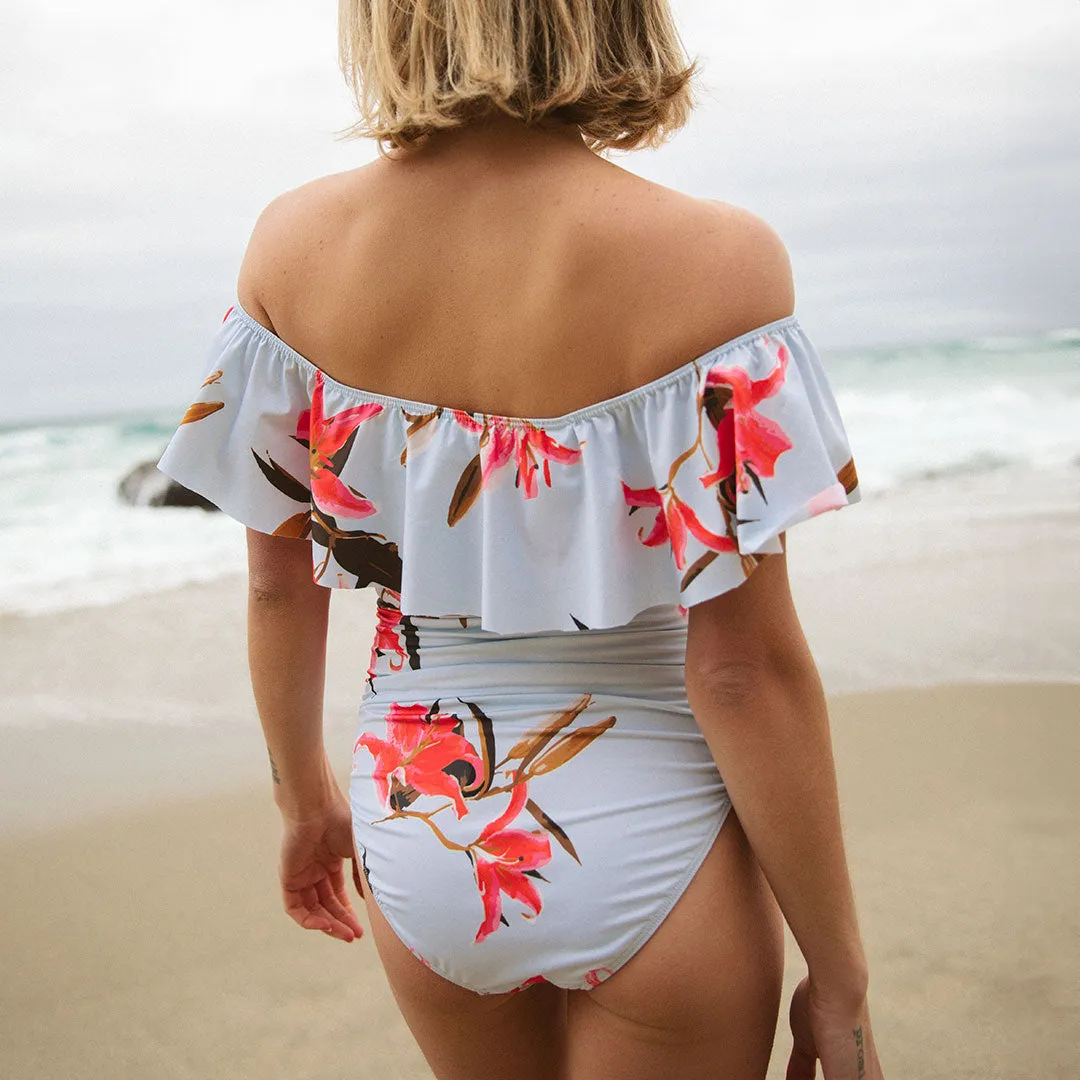 The Wave One-Piece, Sea Glass Molded Cups Support Water Repellent Outer Layer