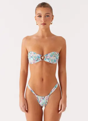 Airlie Scrunch Bikini Bottoms - Santorini Floral Motion Enhancing Cut
