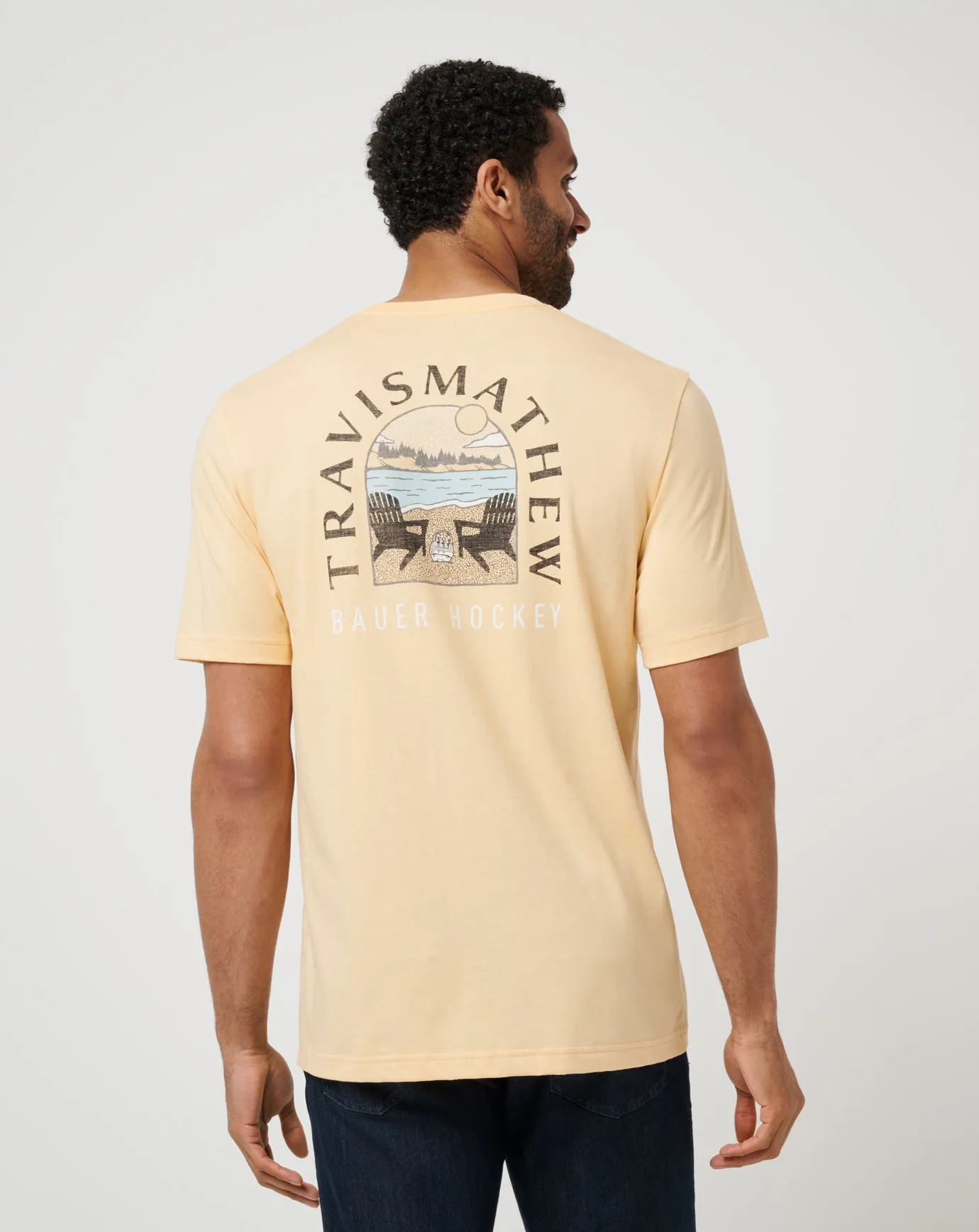Athletic Comfort Wear Seam Free Shoulders Empty Net Tee
