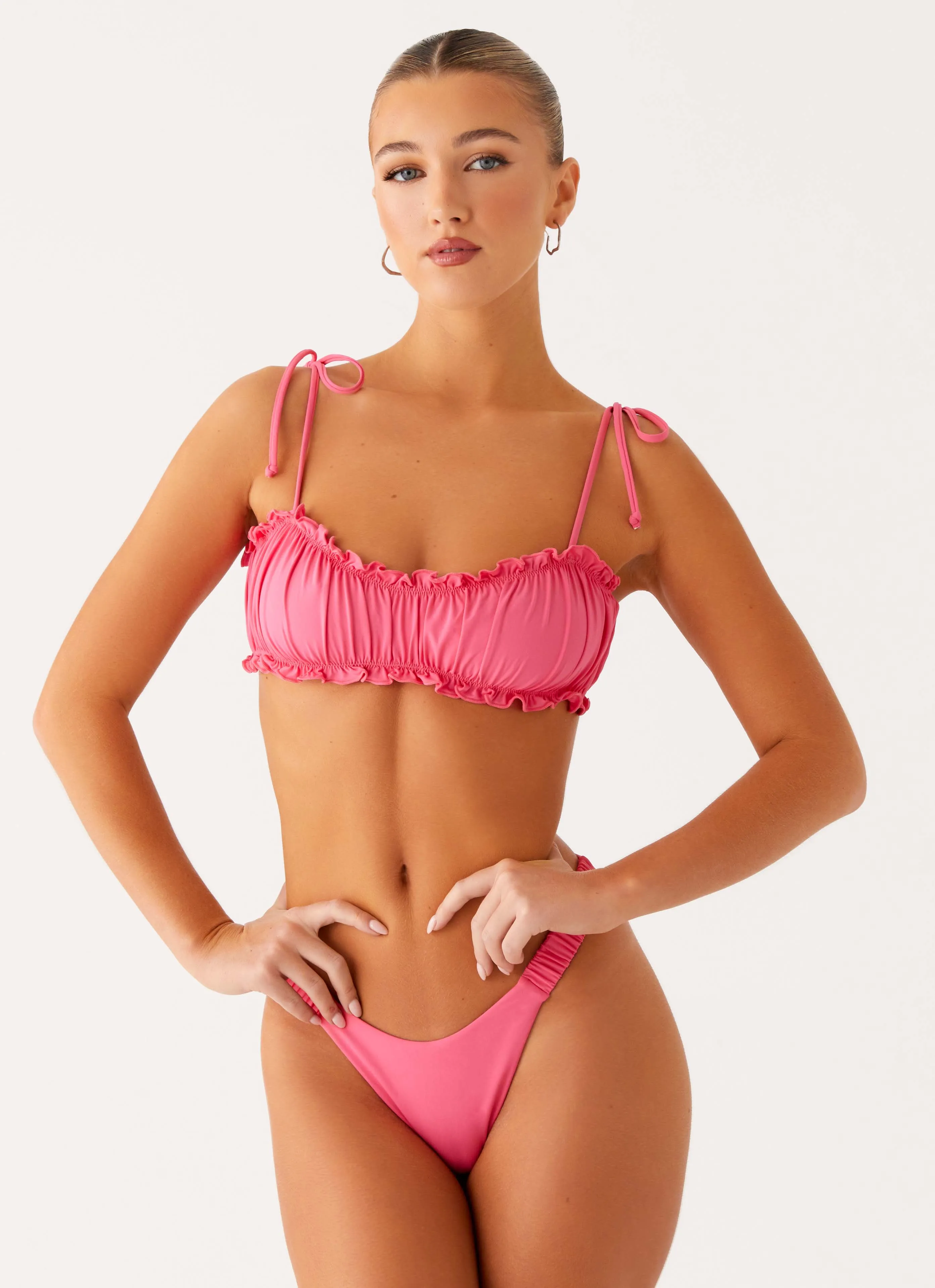 Low Profile Seams Active-Lifestyle El Nido Bikini Top - Pink