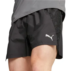 Anti Odor Technology UV Protection Fabric Puma Run 5 Inch Mens Running Shorts - Black