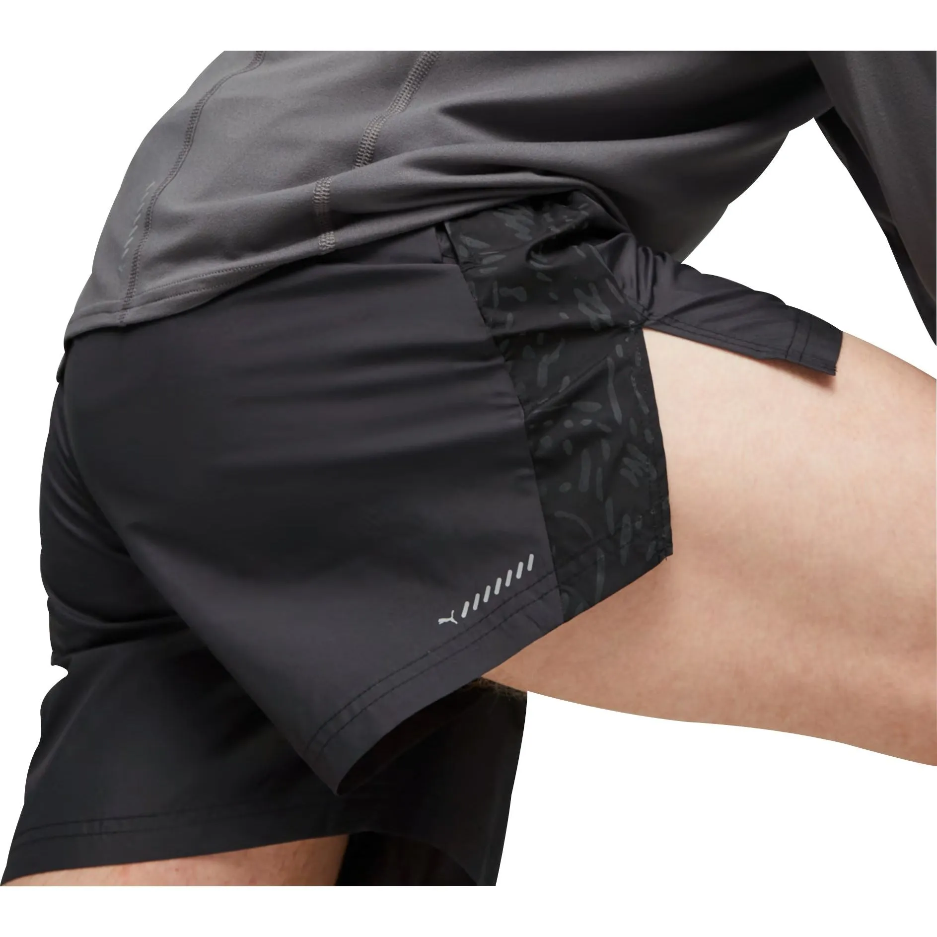 Evening Wear loafers Puma Run 5 Inch Mens Running Shorts - Black