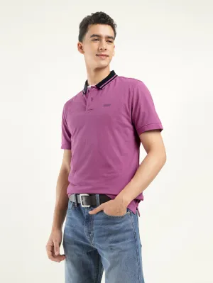 Oversized Silhouette Men's Solid Polo T-Shirt