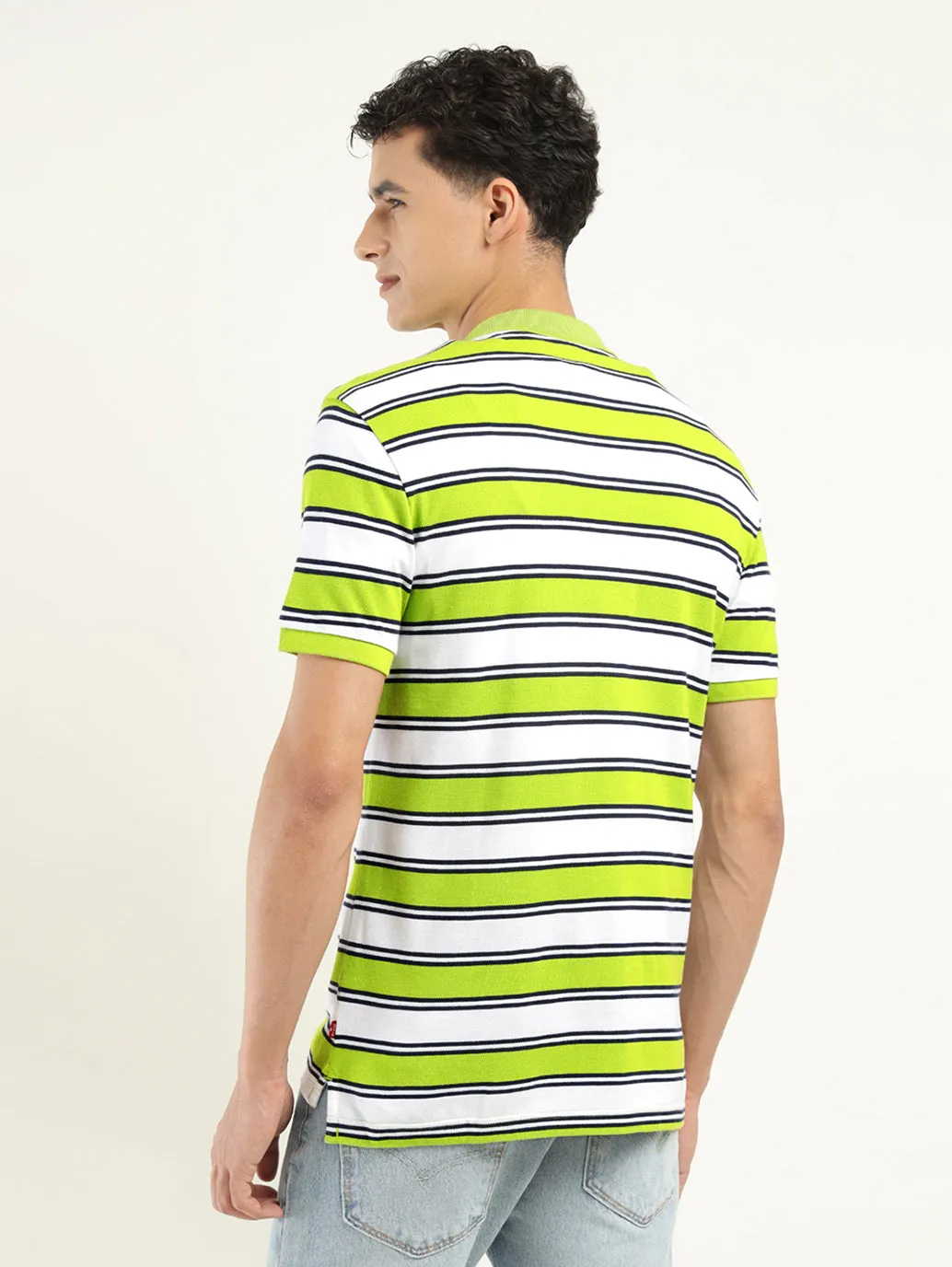 Summer Staple Men's Striped Polo T-shirt