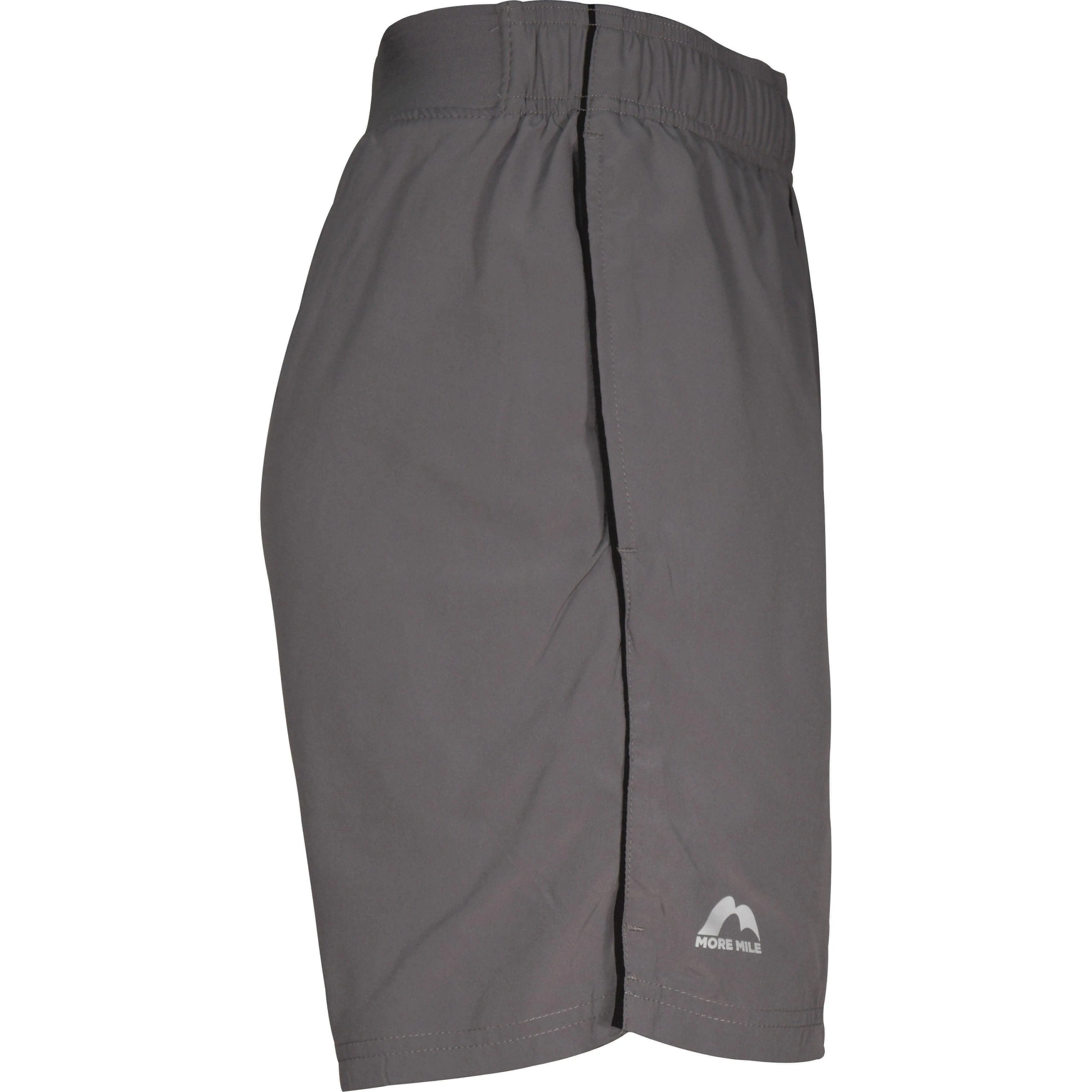 More Mile Action 7 Inch Mens Running Shorts - Grey Daily Layer Camouflage Pattern